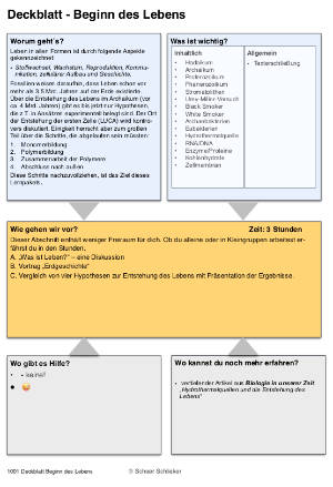 Evolution der Zelle - Sammlung aller Deckblätter (Einzellizenz)