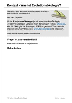 Was ist Evolutionsökologie? (49 MB)