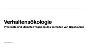 Verhaltensökologie (48 MB)