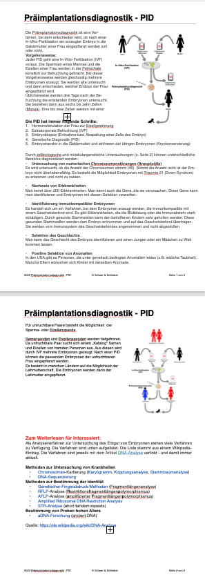 Fortpflanzung - Rollenspiel zur IVF und PID (66 MB)